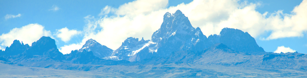 Mt. Kenya 5.199m is the second highest mountain in Africa