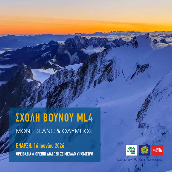 Ανατολή Ηλίου στην Κορυφή του Mont Blanc στις Γαλλικές Άλπεις με φόντο την επιβλητική Aiguille du Midi